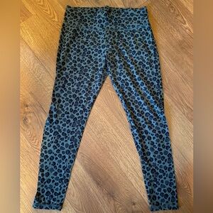 bcg Green and Black Leopard Print Leggings Size XL